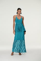 VESTIDO PELUM TRICOT WAVE MARINE