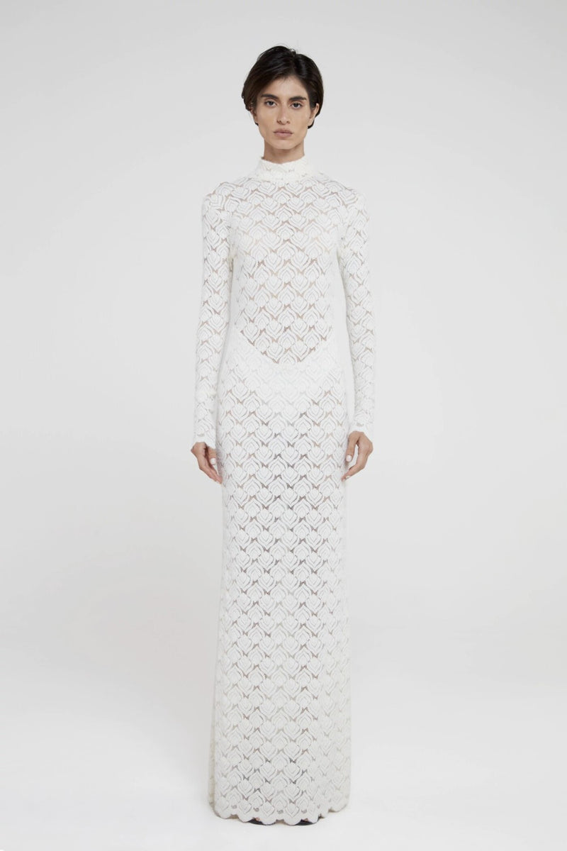 VESTIDO RENDA ILBA OFF WHITE