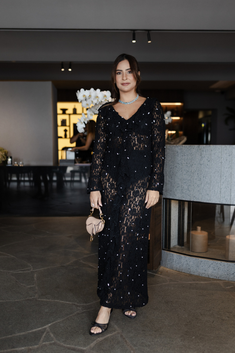 VESTIDO RENDA MIDI LAYLA