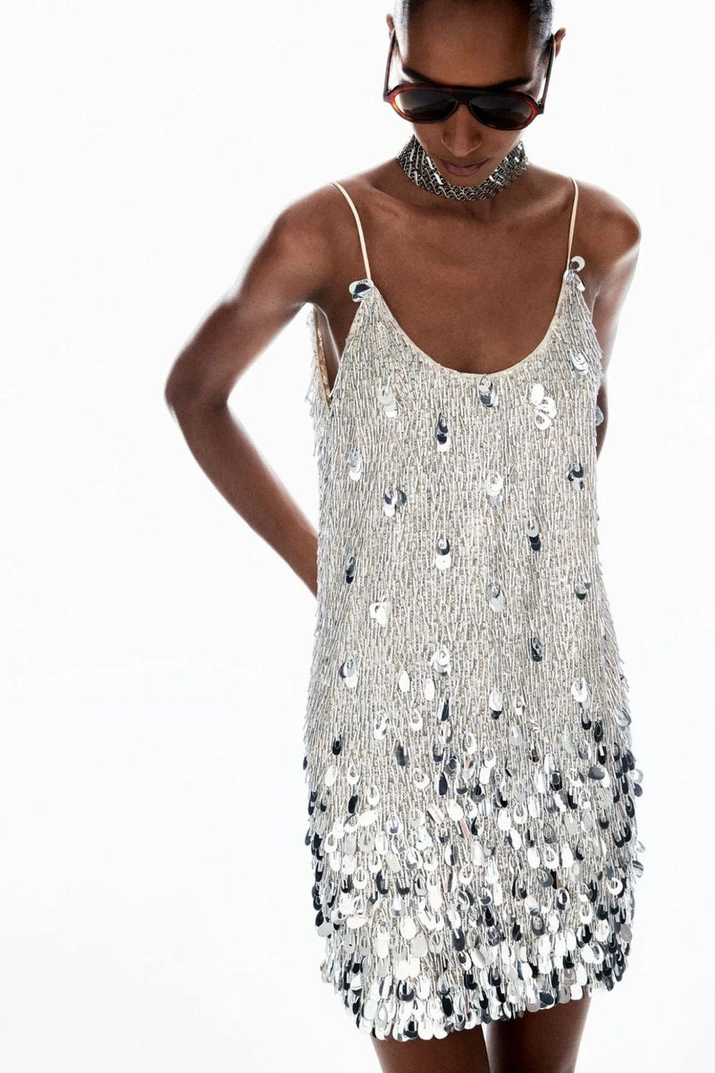 VESTIDO PAETE RUSH REMI