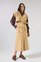 VESTIDO TRENCH MAXI MIDI