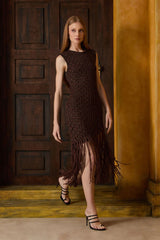 VESTIDO TRICOT FRANJA