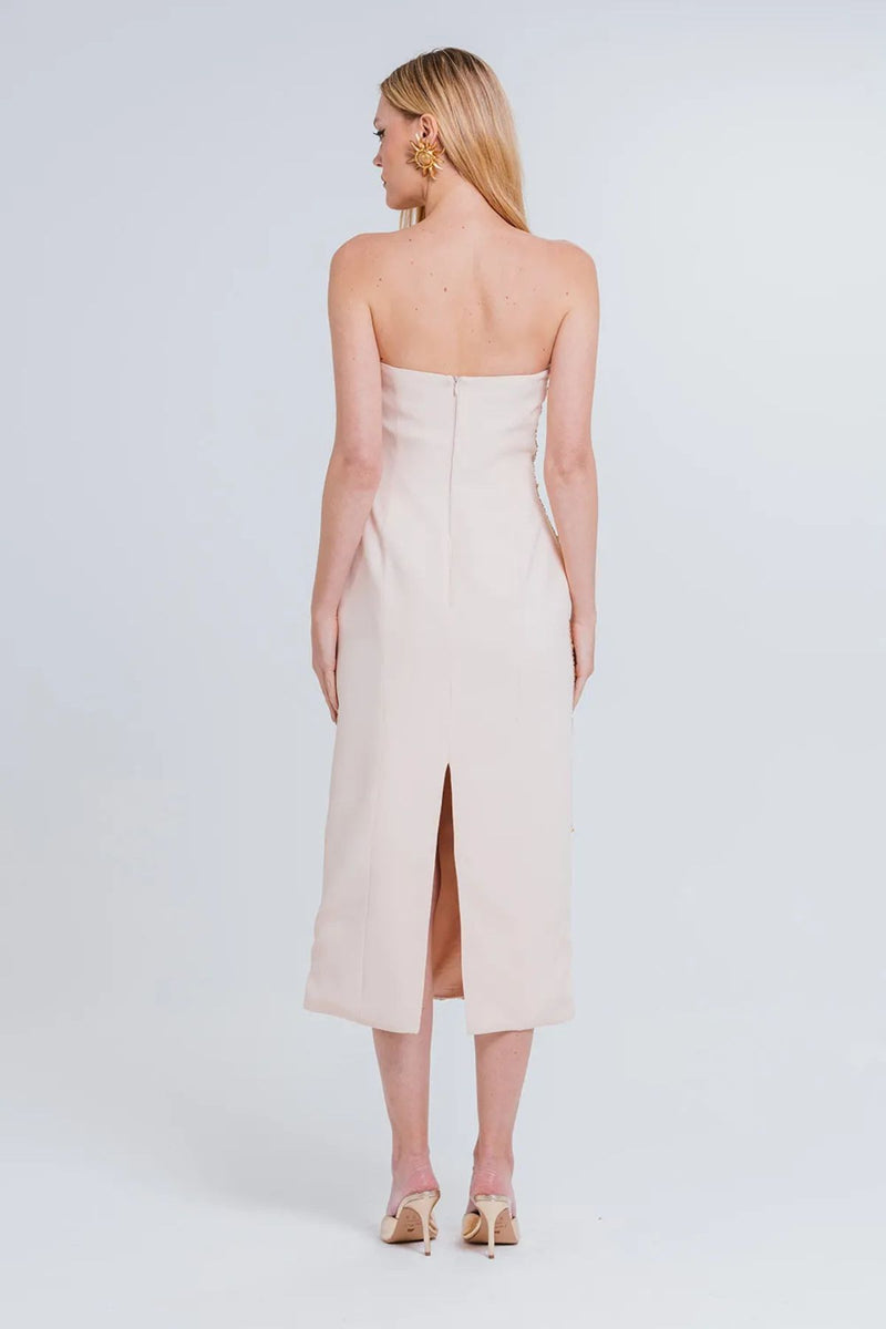 VESTIDO ARETUSA AREIA