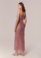 VESTIDO LONGO COM ALÇAS BOUGANVILLEA MALVA