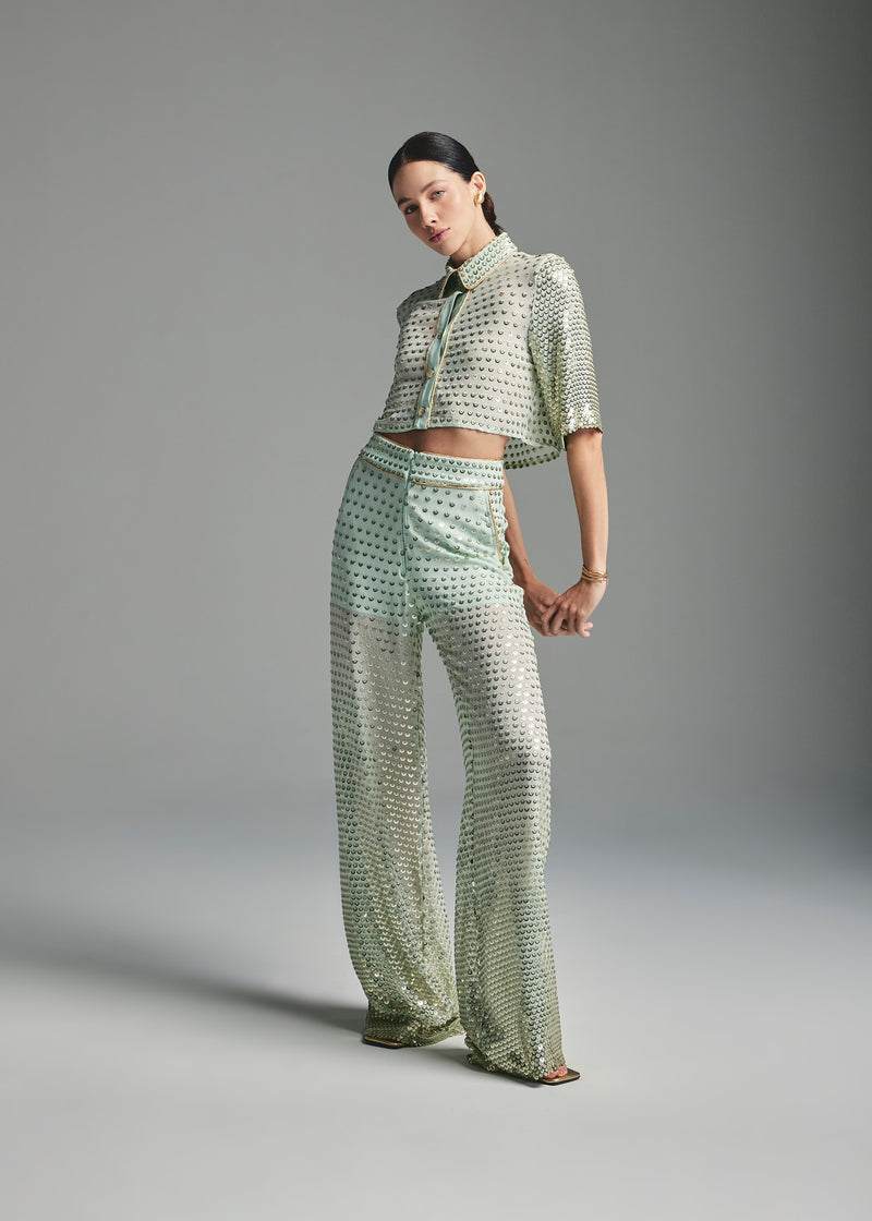 CONJUNTO VALENTINA PAETÊ VERDE