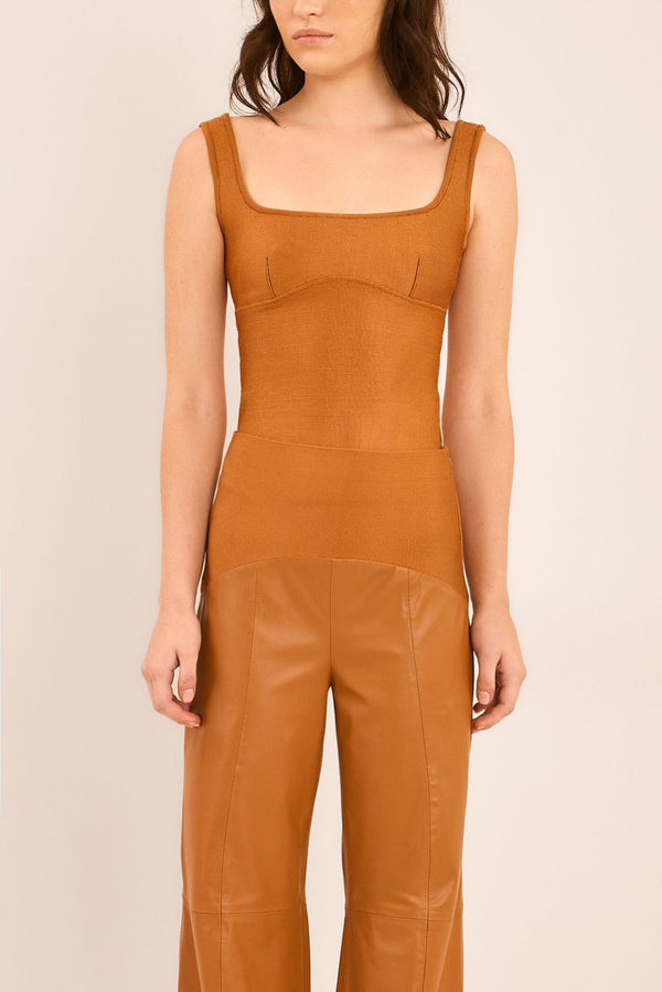 CALÇA PANTALONA BANDAGEM COURO