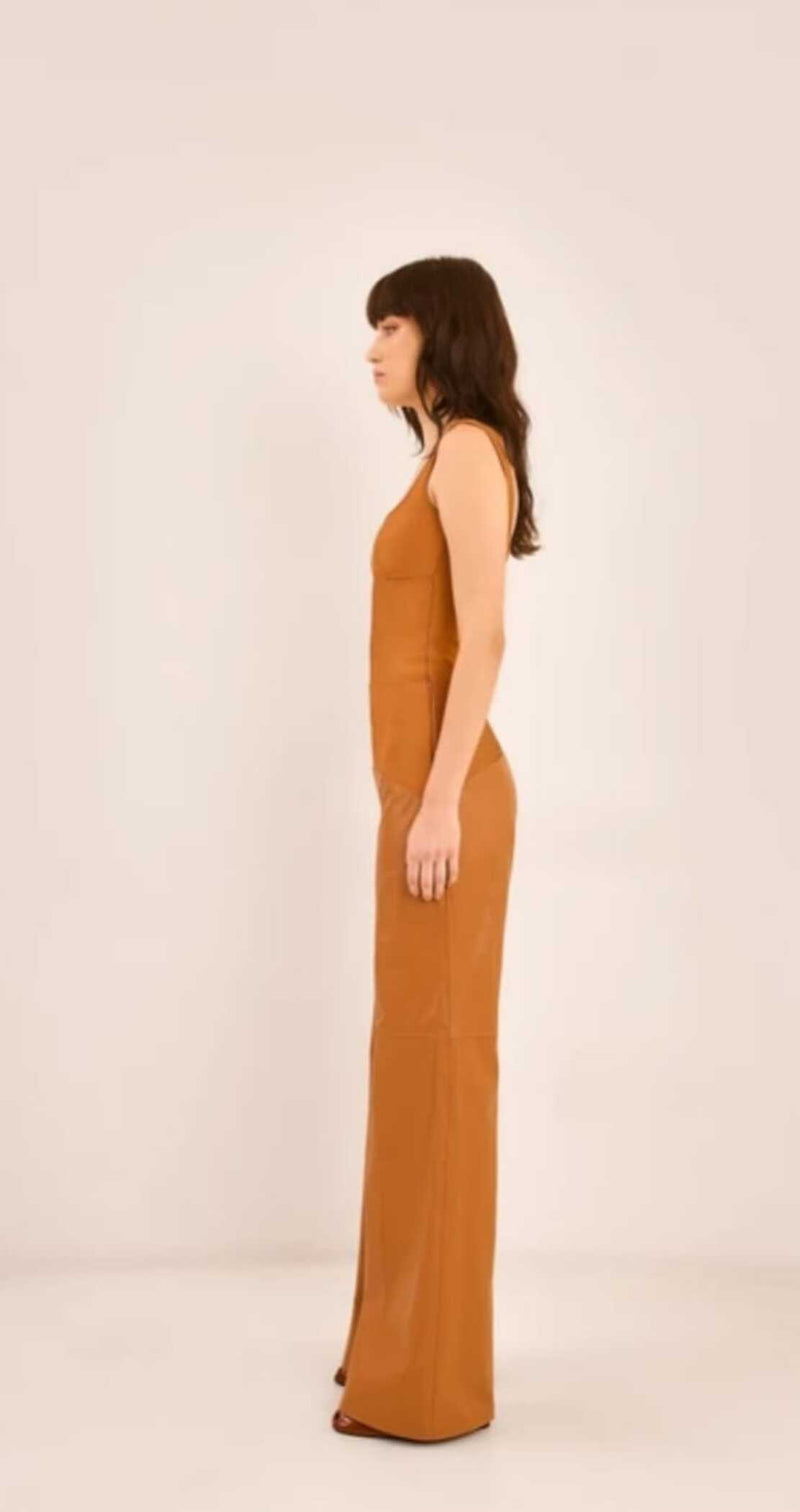 CALÇA PANTALONA BANDAGEM COURO