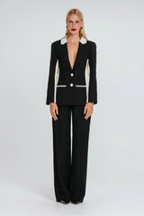 BLAZER CAROLINA PRETO/MARFIM