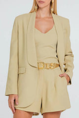 BLAZER CHARLOTE SEPIA