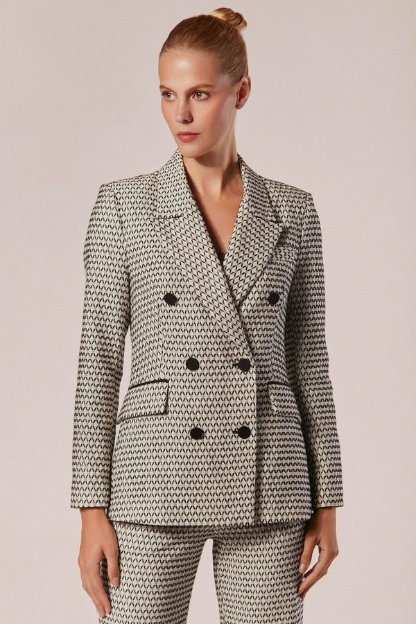 BLAZER ALFAIATARIA COM ABOTOAMENTO DUPLO DIVINITA