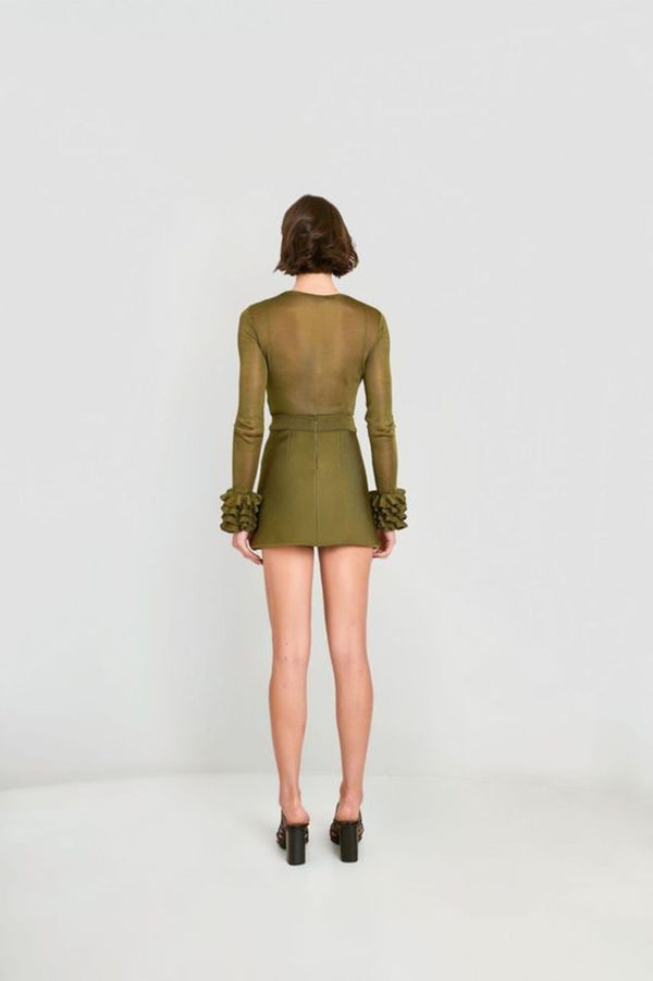 SHORTS SAIA COM BABADOS SWAMP
