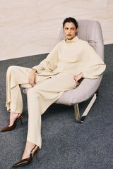 BLUSA CREPE DUNA ALMOND