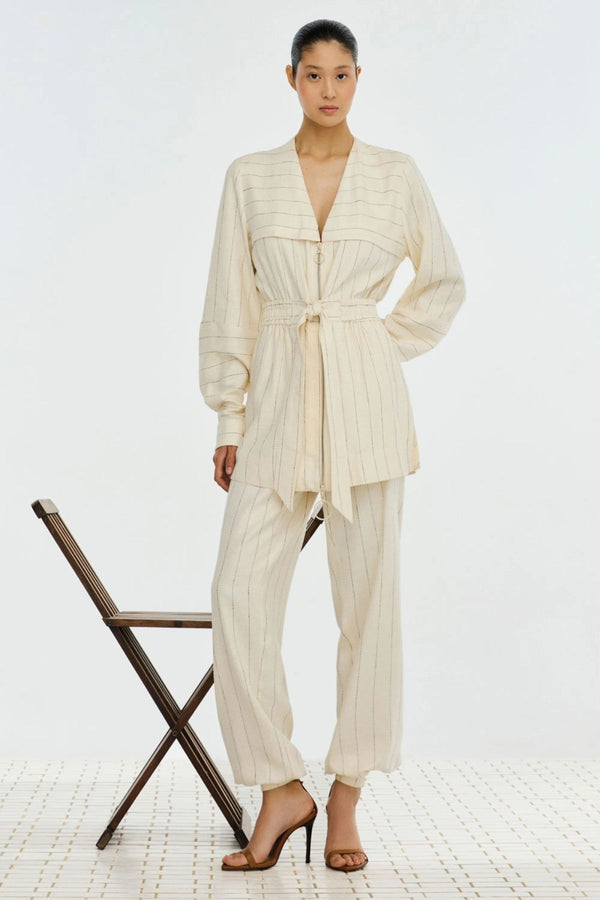 BLUSA LINHO MISTRAL RISCA DE GIZ