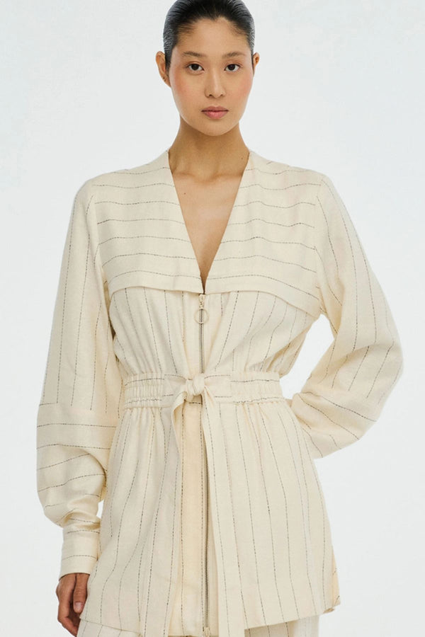BLUSA LINHO MISTRAL RISCA DE GIZ