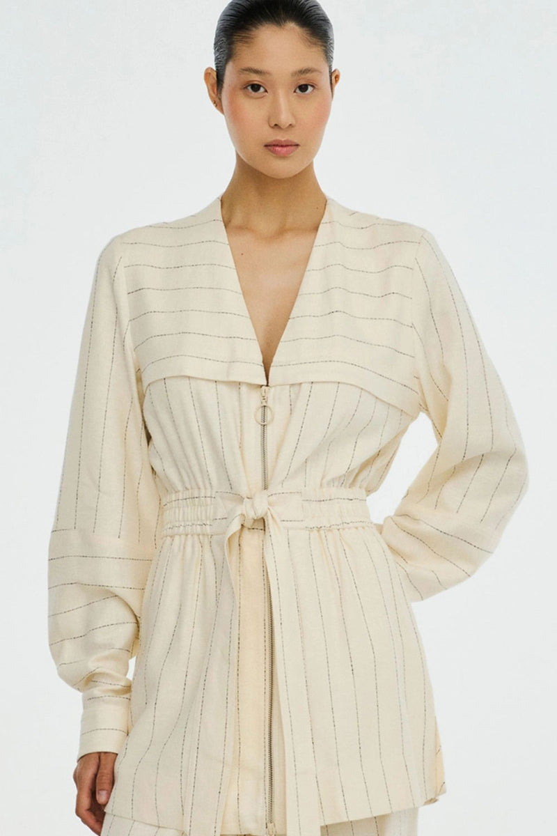 BLUSA LINHO MISTRAL RISCA DE GIZ