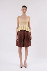 BLUSA RECORTES GUIPURE IVORY