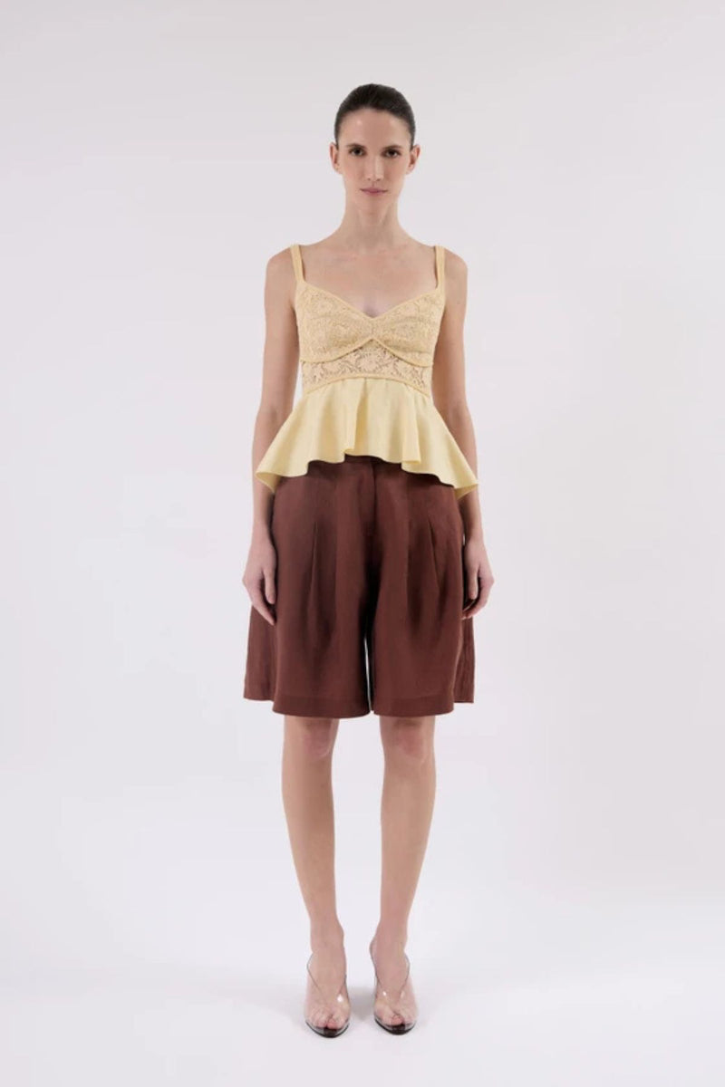 BLUSA RECORTES GUIPURE IVORY