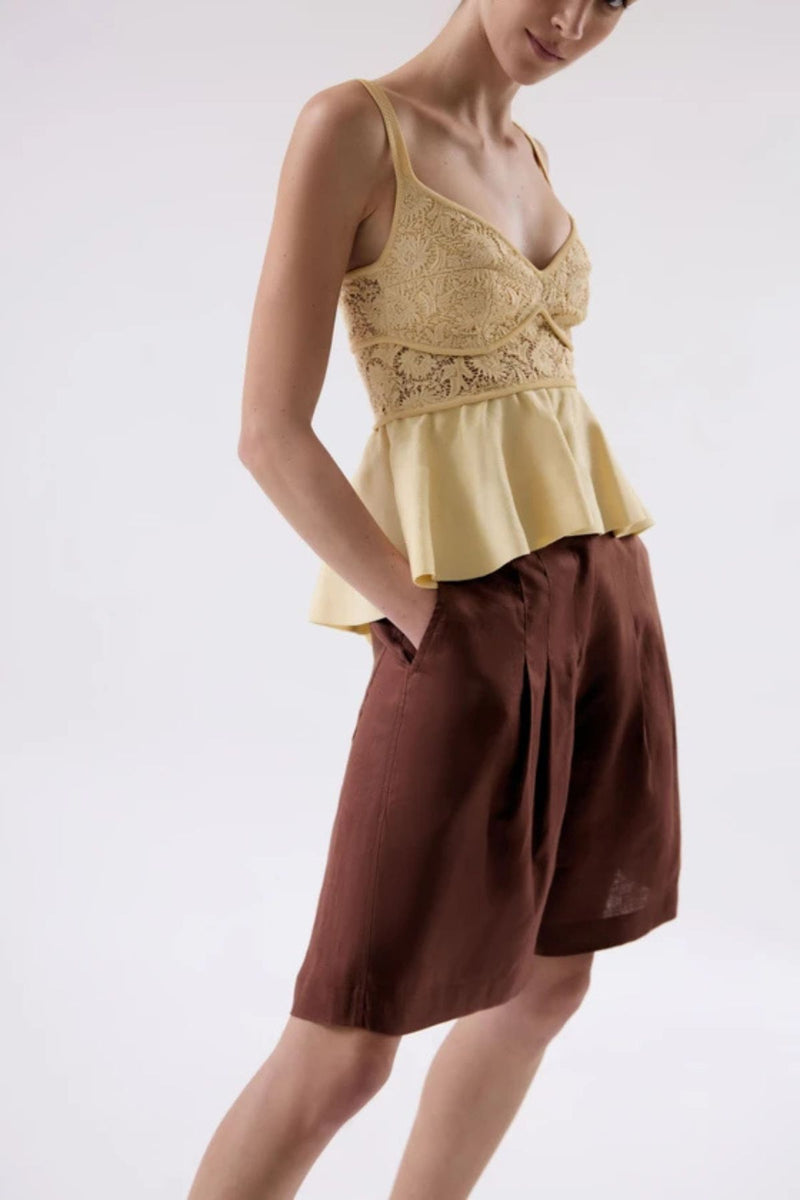 BLUSA RECORTES GUIPURE IVORY