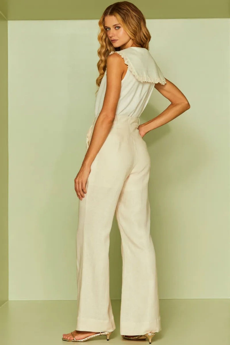 CALÇA CAROLINA EM LINHO