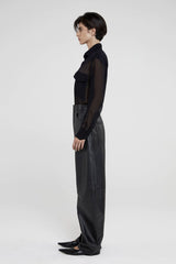 CALÇA COURO ILVA BLACK