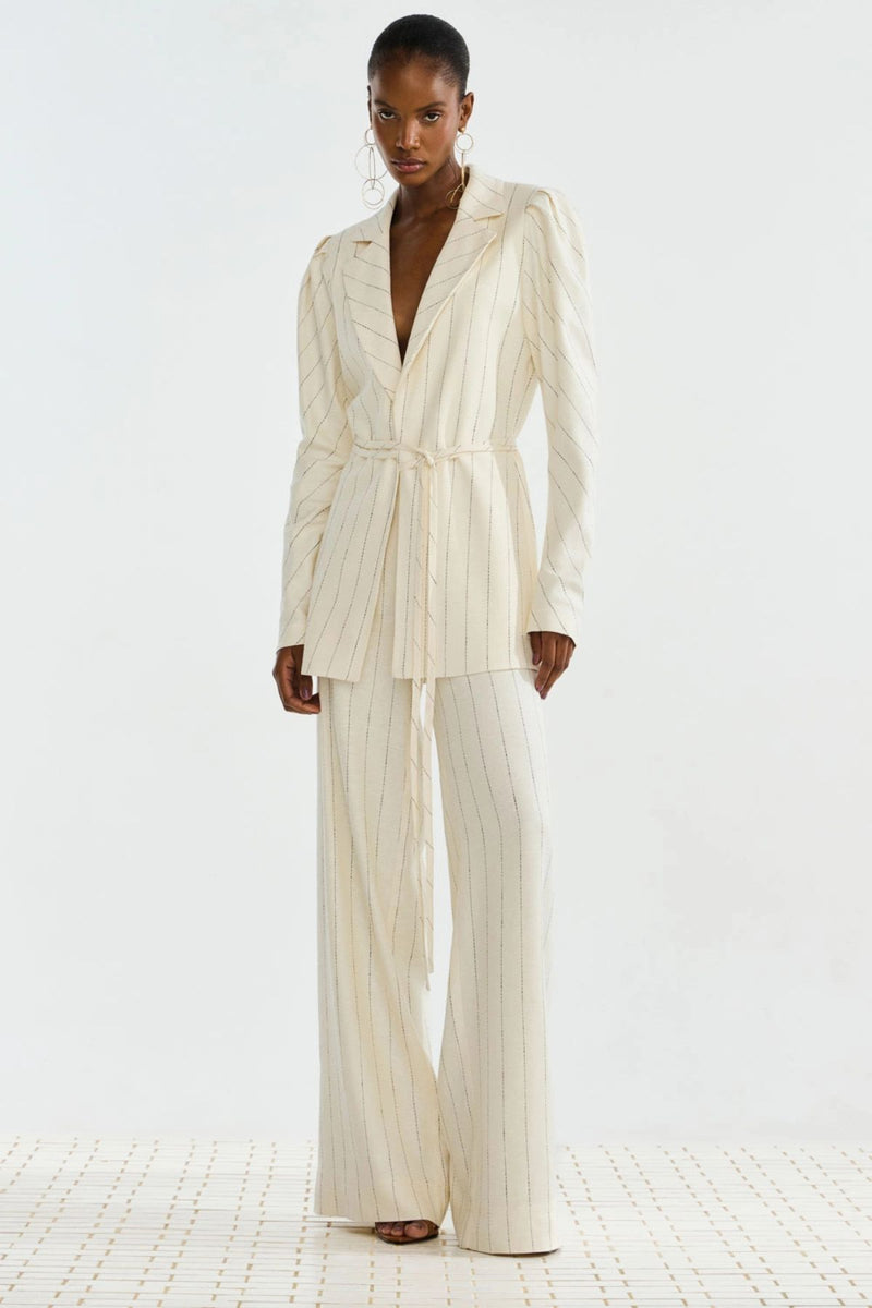 CALÇA LINHO MISTRAL RISA DE GIZ OFF WHITE