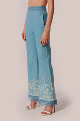 CALÇA PANTALONA CHAMBRAY ELEGANZA DENIM