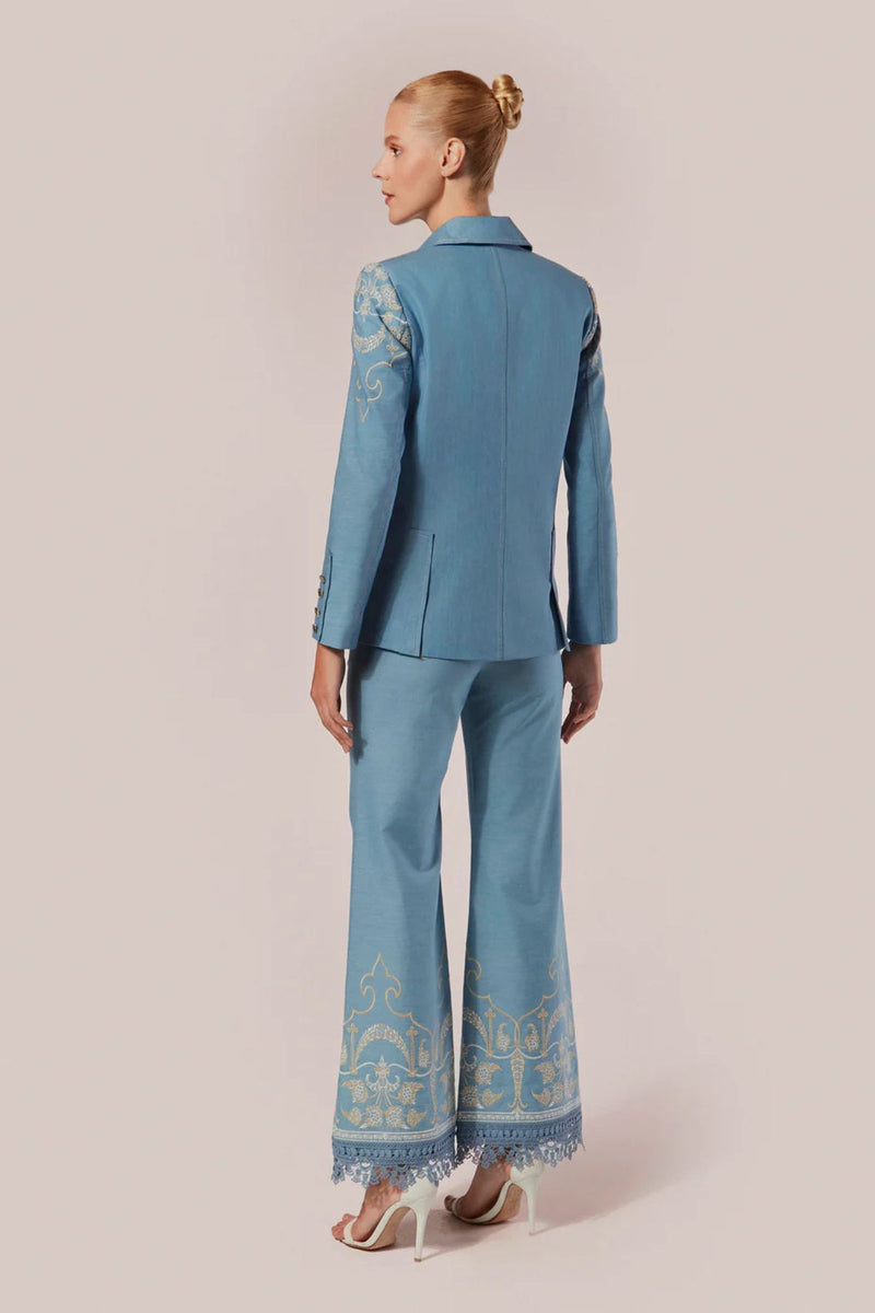 CALÇA PANTALONA CHAMBRAY ELEGANZA DENIM