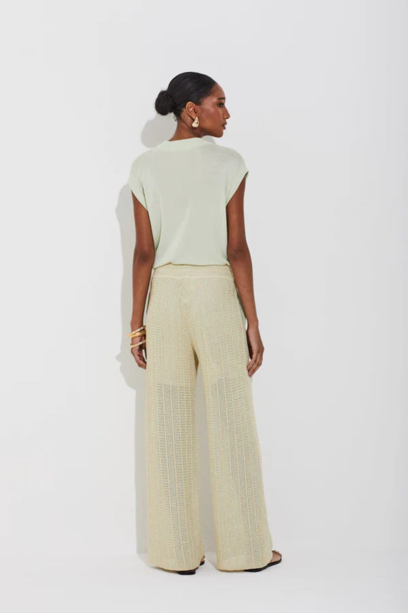 CALÇA TRICOT MIX PONTAS COM LUREX