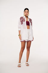 CAMISA ORGANDY FLORA