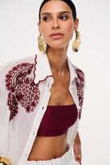 CAMISA ORGANDY FLORA