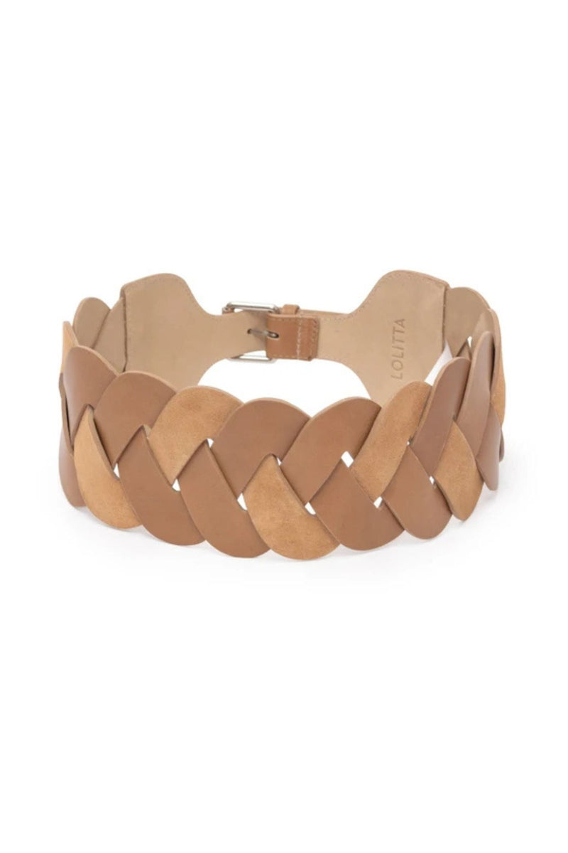 CINTO TRESSE COURO HEIODORA OCRE