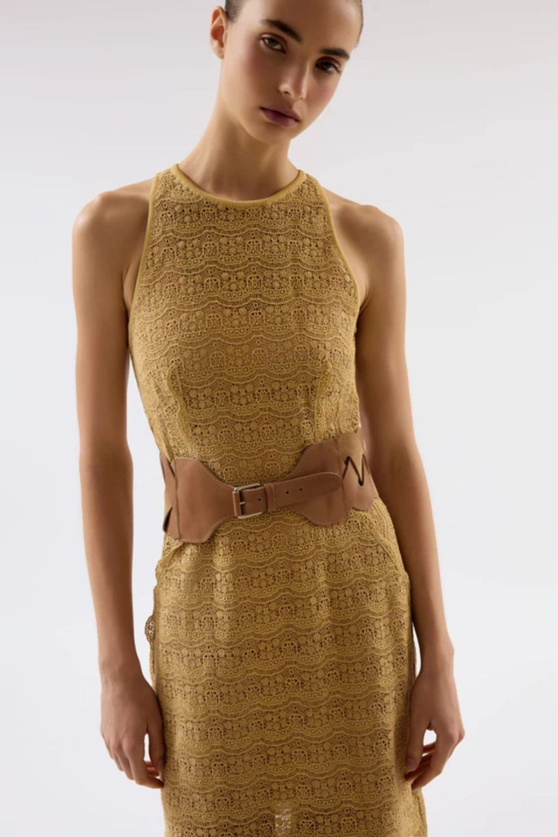 CINTO TRESSE COURO HEIODORA OCRE