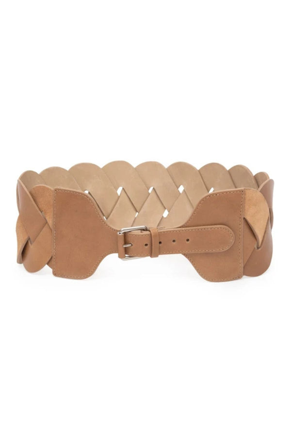 CINTO TRESSE COURO HEIODORA OCRE