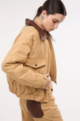 JAQUETA PUFFER VELUDO