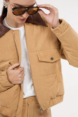 JAQUETA PUFFER VELUDO