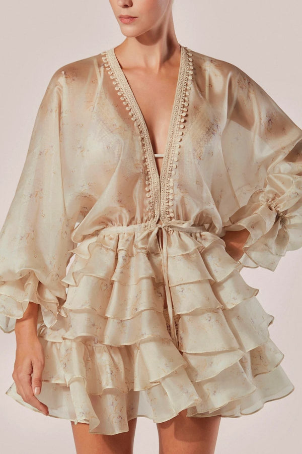 KAFTAN CURTO M/L ESTAMPADO CONCHIGLIA