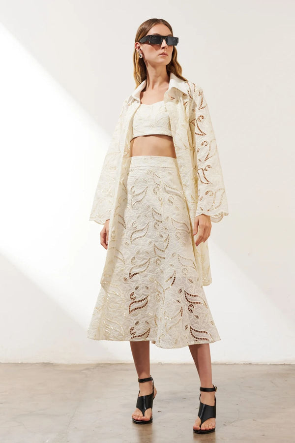 KIMONO POSITANO OFF WHITE