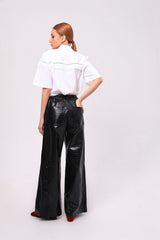 PANTALONA SORRENTO COM CINTO CROCO BLACK
