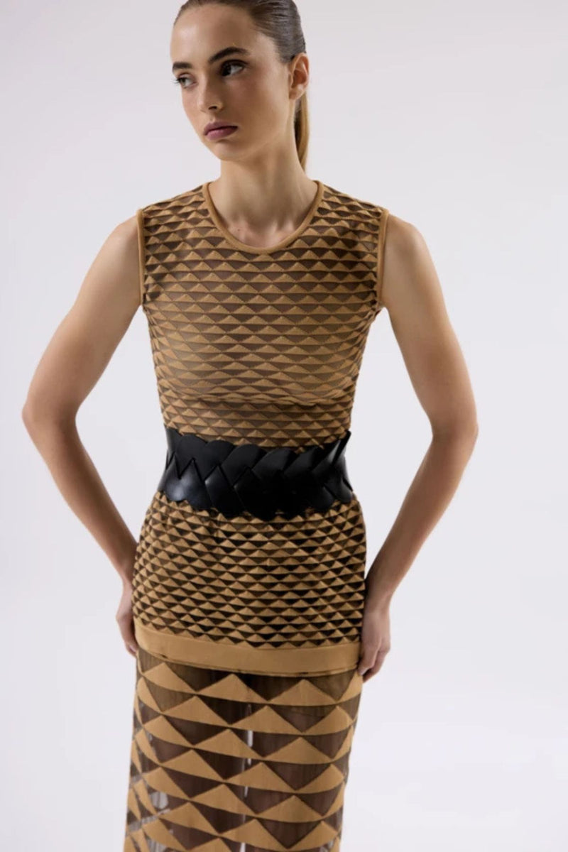 REGATA TRIÂNGULO MEREDITH OCRE