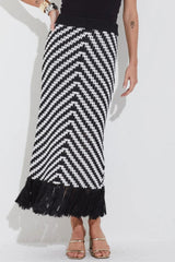 SAIA TRICOT LINKS FRANJAS PRETA