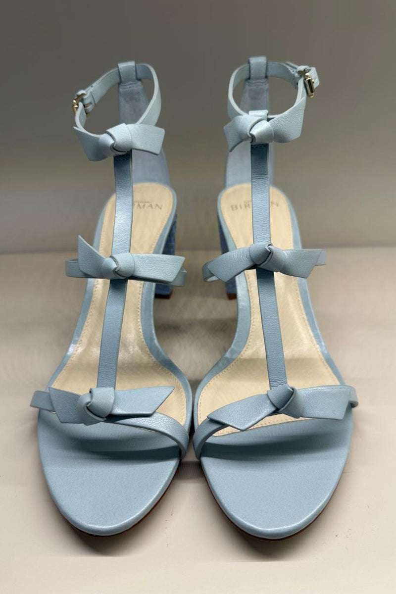 SANDÁLIA SLIM LOLITA RAFIA DUST BLUE (SANDÁLIA SALTO MÉDIO)