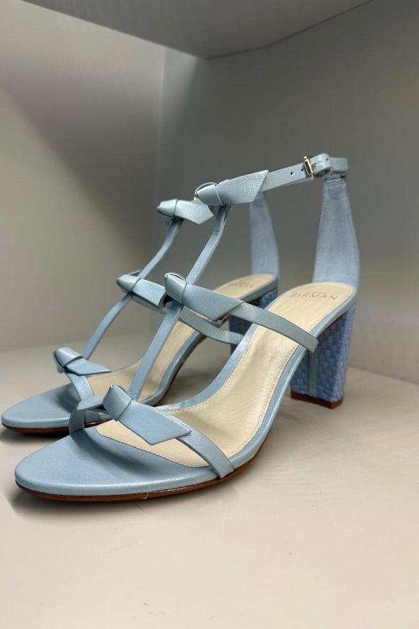 SANDÁLIA SLIM LOLITA RAFIA DUST BLUE (SANDÁLIA SALTO MÉDIO)