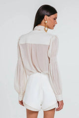 SHORT AMARA OFF WHITE / MARFIM