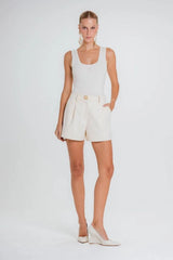 SHORT SAIA LEIA MARFIM
