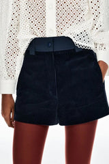 SHORTS VELUDO CICLON FLORA
