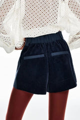 SHORTS VELUDO CICLON FLORA