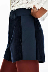 SHORTS VELUDO CICLON FLORA