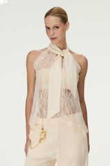 TOP RENDA AURA OFF WHITE