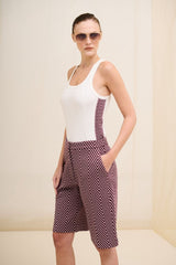 TOP RIBANA CHEVRON OFF WHITE -  BERRY