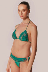 TOP TRIÂNGULO CORTININHA AURA VERDE